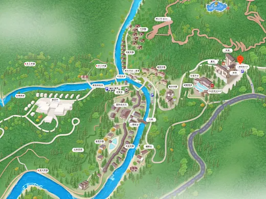 元江结合景区手绘地图智慧导览和720全景技术，可以让景区更加“动”起来，为游客提供更加身临其境的导览体验。